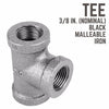 Bk Products 3/8 In. Fpt  X 3/8 In. Dia. Fpt Black Malleable Iron Tee