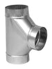 Imperial 6 in. X 6 in. X 6 in. Galvanized Steel Furnace Pipe Tee