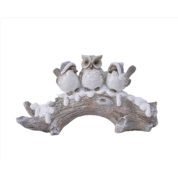 Decoración navideña para interiores con nieve y escarcha blanca de Decoris, 6,2 pulgadas.