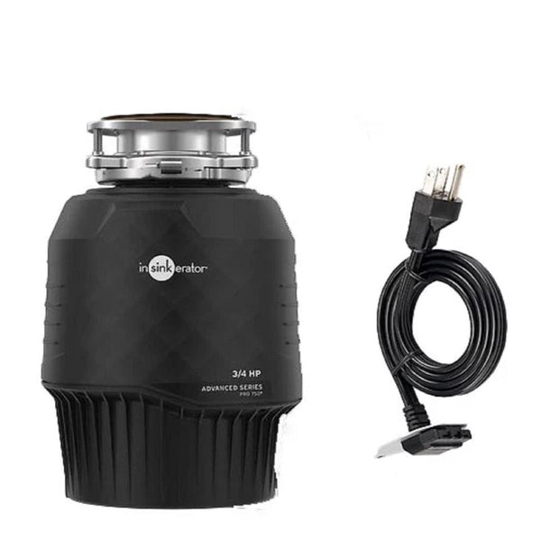 Triturador de basura de alimentación continua InSinkErator Advanced Series Pro 750 de 3/4 HP con cable de alimentación