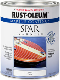 Rust-Oleum Gloss Clear Oil-Modified Urethane Marine Spar Varnish 1 qt.(Pack of 6)