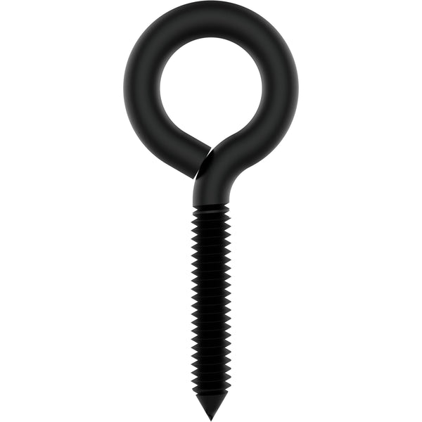 V2014 3-7/8" #000 Lag Screw Eye - Black