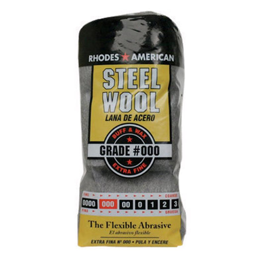 Rhodes American 000 Grade Very Fine Steel Wool Pad 12 pk (Pack of 6)