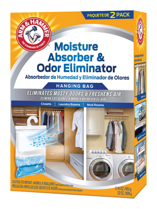 Arm & Hammer 16 oz. Fresh Scent Hanging Moisture Absorber and Odor Eliminator (Pack of 4)