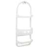 Zenith Zenna Home 26.38 in. H X 5.5 in. W X 10.25 in. L Frosted White Shower Caddy