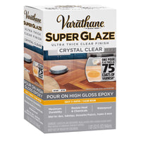 Varathane Super Glaze High-Gloss Crystal Clear Wood Glaze 1 qt (Pack of 3)