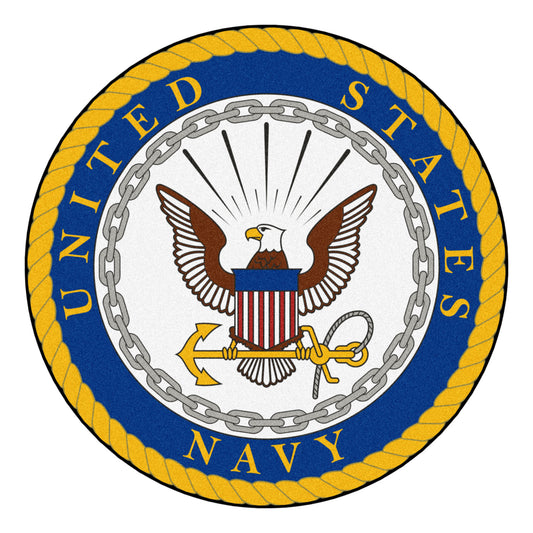 U.S. Navy 44in. Round Mat