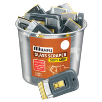Allway Soft Grip 1.5 in. W Steel Retractable Glass Scraper (Pack of 25)