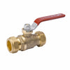Homewerks 1/2 in. Brass Compression Ball Valve Standard Port