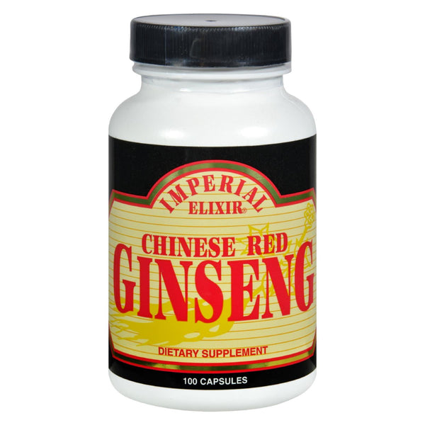 Elixir imperial de ginseng rojo chino - 100 cápsulas
