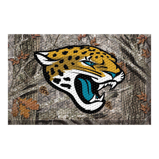 NFL - Jacksonville Jaguars Camo Rubber Scraper Door Mat