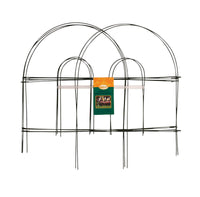 Panacea 10 ft. L x 18 in. H Metal Green Garden Fence (Pack of 12)