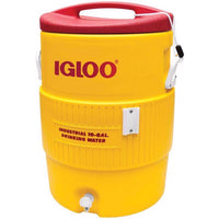 Igloo Industrial Red/Yellow 10 gal Water Cooler - Open Box