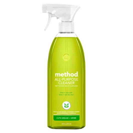 Method Lime and Sea Salt Scent All Purpose Cleaner Liquid 28 oz (Pack of 8).