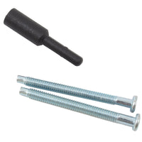 81706-26D 2-1/4" Thick Door Kit Lever & Exposed Screw Knobs - Satin Chrome