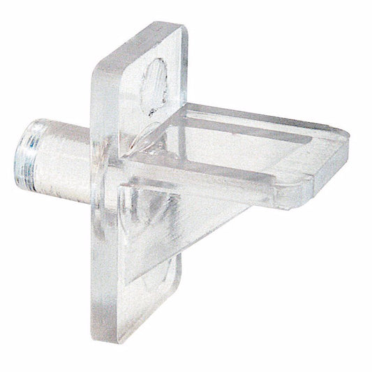 Prime Line Clear Plastic Shelf Support Peg 1/4 Dia. x 1.05 L x 1.8 W in. for Adjustable Shelving
