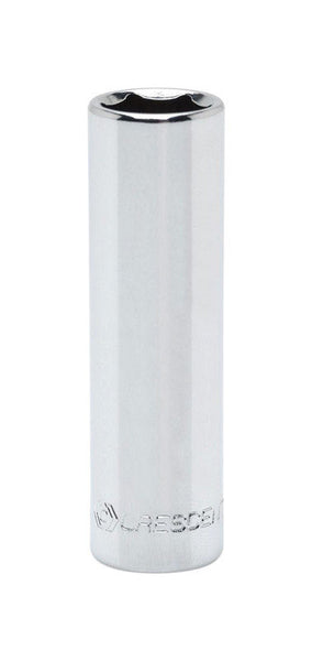 Dado profundo métrico de 6 puntas con punta en forma de media luna de 9 mm x 1/4 pulg., 1 pieza