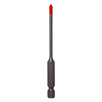 Diablo 1/8 in. X 3-1/2 in. L Carbide Tipped Tile and Stone Drill Bit Hex Shank 1 pk