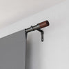 Umbra Blok Gun Metal Gray Modern Curtain Rod 36 in. L X 72 in. L (Pack of 2)