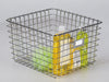 Spectrum 13.75 in. L X 11.25 in. W X 8 in. H Silver Storage Basket