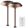 Feit OneSync Bronze Solar Powered 40 W LED Pathway Light 2 pk - Deal of The Week