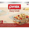 Pyrex Non-porous Glass Covered Casserole 2 qt. Clear (Pack of 2)