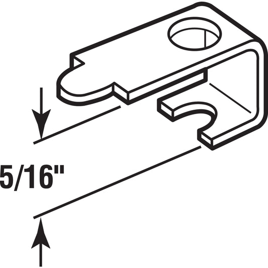 Prime-Line Mill Aluminum Casement Clip For 5/16 inch 12 pk (Pack of 6)