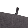 Jordan Manufacturing Gray Polyester Chair Cushion 4 in. H X 22 in. W X 44 in. L