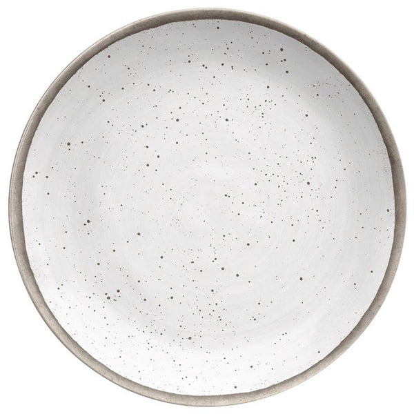 TarHong White Bamboo Retreat Pottery Salad Plate 8.5 in. D 1 pk (Pack of 6)
