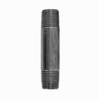 BK Products 3/8 in. MPT x 3-1/2 in. L Black Steel Nipple (Pack of 5)