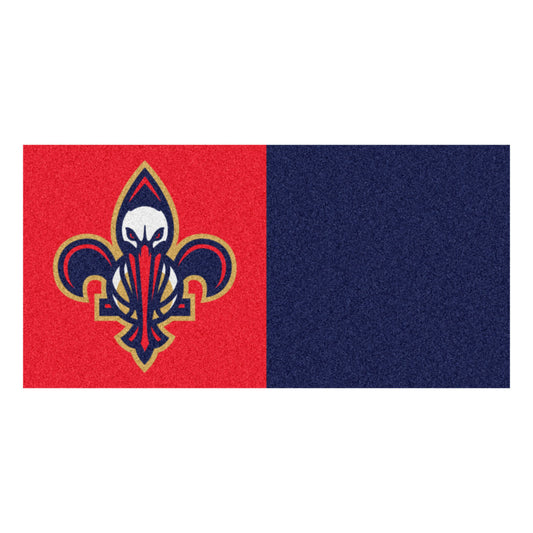 NBA - New Orleans Pelicans Team Carpet Tiles - 45 Sq Ft.