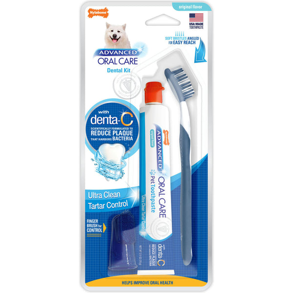 Kit dental para perros Nylabone Advanced Oral Care