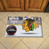 NHL - Chicago Blackhawks Rubber Scraper Door Mat