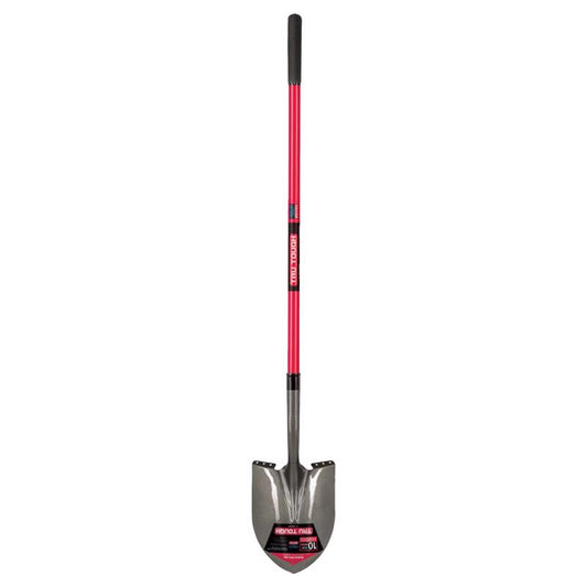 Truper Tru-Tough 56.75 in. Steel Round Digging Shovel Fiberglass Handle