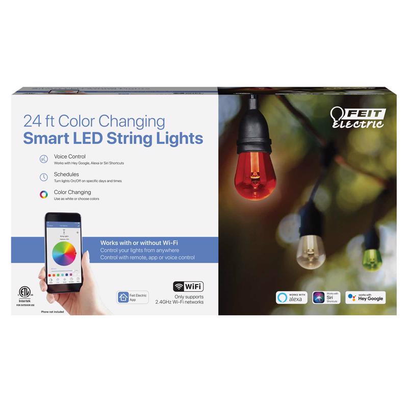 Feit Smart Home LED Mix N Match Smart String Lights Multicolored 24 ft  Max Warehouse