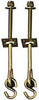 National Hardware Yellow Chromate Steel Swing Hook Kit 225 lb. 2 pk
