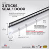 M-D Building Products PLATINUM White Rubber Kerf Molding For Doors 81 in. L X 0.63 in. (Pack of 20)