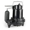 ECO-FLO 1/2 HP 5100 gph Cast Iron Vertical Float Switch AC Submersible Sump Pump 8 ft
