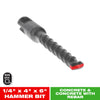 Diablo 1/4 in. X 6 in. L Carbide Tipped Hammer Drill Bit 1 pk (Pack of 5)