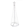 Celebrations Platinum Brilliant LED RGBW Straight Frame Tree 4 ft. Yard Decor