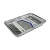 Home Plus Durable Foil 8-1/8 in. W x 12-1/4 in. L Cake Pan Silver 2 pk (Pack of 12)