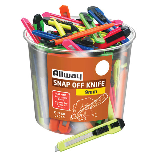 Allway 5 in. Snap Knife Assorted (Pack of 50)