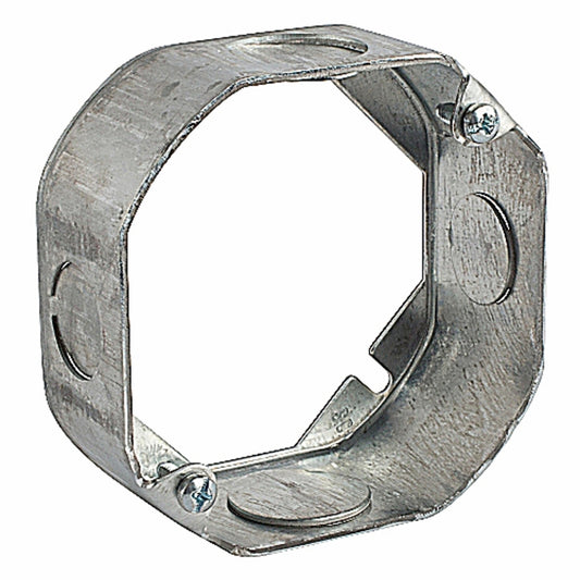 Steel City 15.8 cu in Octagon Galvanized Steel Box Extension Ring Silver