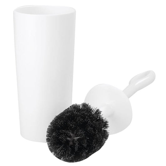 iDesign Moda Toilet Bowl Brush & Holder White