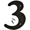 Hy-Ko 6 in. Black Plastic Number 3 Mounting Screws 1 pc. (Pack of 5)