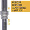 BK Products 1 in. FPT x 3/4 in. Dia. FPT Black Malleable Iron Coupling (Pack of 5)