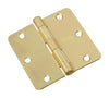 National Hardware 3-1/2 in. L Satin Brass Door Hinge 3 pk