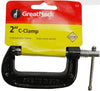 Great Neck Black 2 in. Jaw Opening Unbreakable Cast Iron Frame C-Clamp 4.1 L x 0.5 H x 2.5 W in.