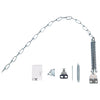 Larson 24.5 in. L Zinc-Plated Mill Steel Storm Door Wind Chain 9 pc