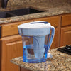 ZeroWater Ready-Pour 12 cups Blue Water Filtration Pitcher - Open Box